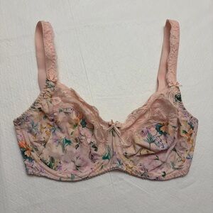 Prima Donna pink floral lace bra size 34E